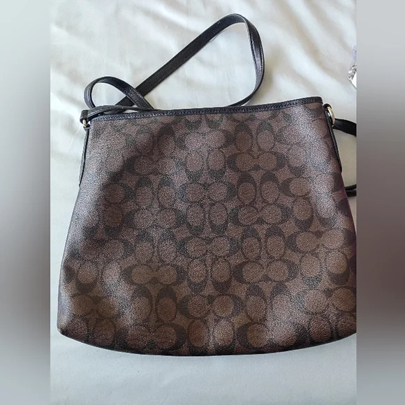 Coach Classic Brown& Black Crossbody Bag - Picture 2 of 7